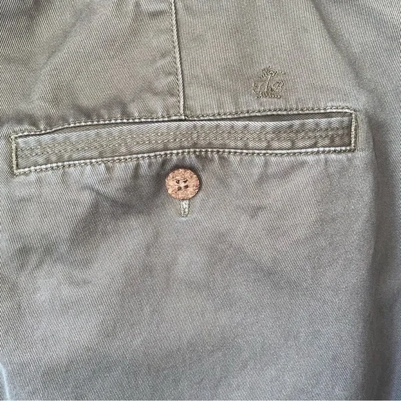 Tommy Bahama Sage Green Pleated Chino Cuffed Leg Men’s Pants Size 34 - Picture 8 of 9